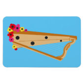 Harpist Floral Harp Magneet (Horizontaal)