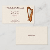Harpist Visitekaartje (Voorkant / Achterkant)