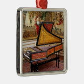 Harpsichord, 1634 metalen ornament (Rechts)