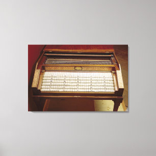 Harpsichord, door Johann Jakob Konnicke , 1796 Canvas Afdruk