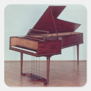 Harpsichord van Ludwig van Beethoven Vierkante Sticker