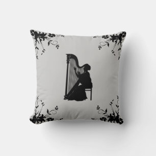 Harpspeler decoratief Sierkussen