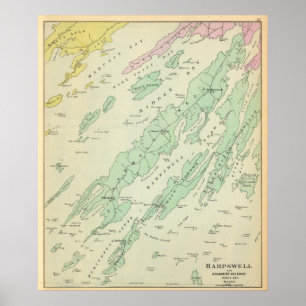 Harpswell, aangrenzende eilanden poster
