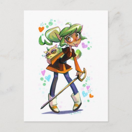Harpy Gee Briefkaart (Voorkant)