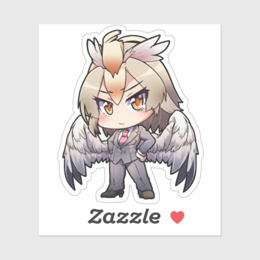 Harpy in een Suit-Sticker Sticker (Vel)