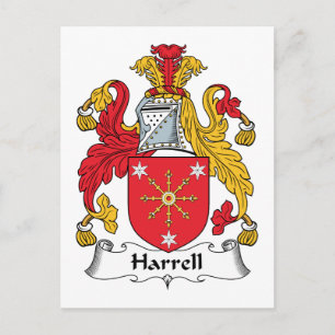 Harrell Family Crest Briefkaart