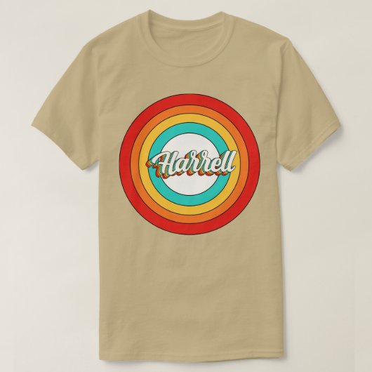 Harrell Naam Shirt Harrell Circle (Design voorkant)