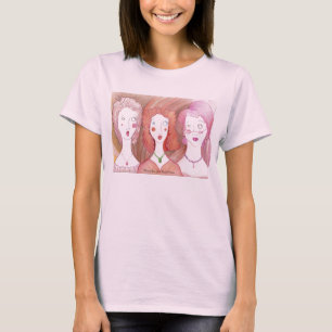 Harried Trio dames baby doll T T-shirt