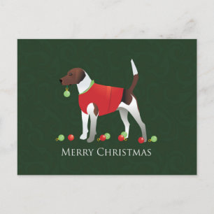 Harrier Dog-kerstontwerp Feestdagenkaart