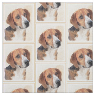 Harrier Painting - Cute Original Dog Art Stof