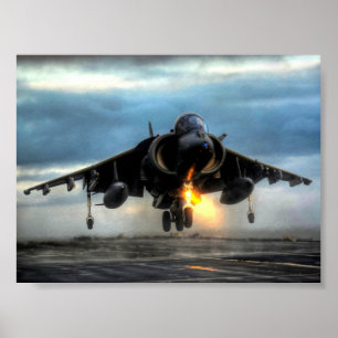 HARRIER VLIEGTUIG POSTER