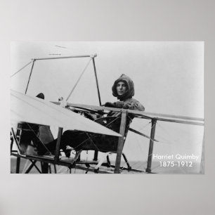 Harriet Quimby poster 13 x 19 inch