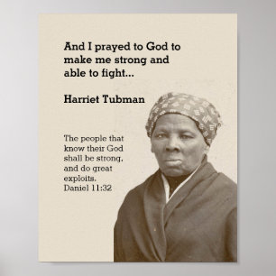 HARRIET TUBMAN BIEDT aangepaste scripts Motivatie  Poster