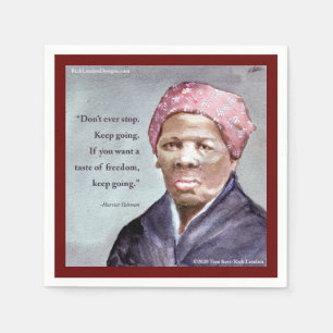 Harriet Tubman & citaat Servet