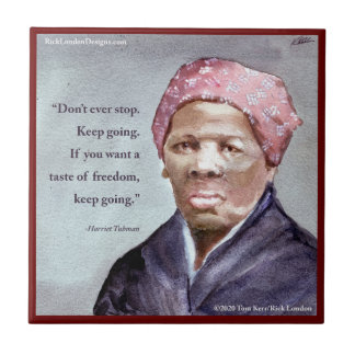 Harriet Tubman & citaat Tegeltje