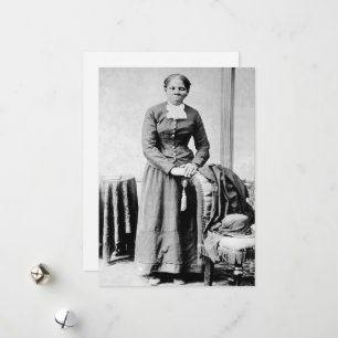 Harriet Tubman Dirigent Ondergrondse Spoorweg Feestdagenkaart