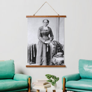 Harriet Tubman Dirigent Ondergrondse Spoorweg Hangend Wandkleed