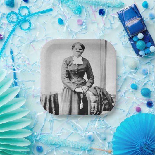 Harriet Tubman Dirigent Ondergrondse Spoorweg Papieren Bordje (Feest)