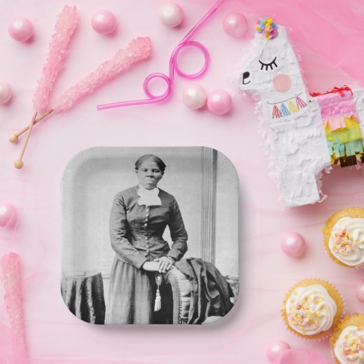 Harriet Tubman Dirigent Ondergrondse Spoorweg Papieren Bordje (Feest)