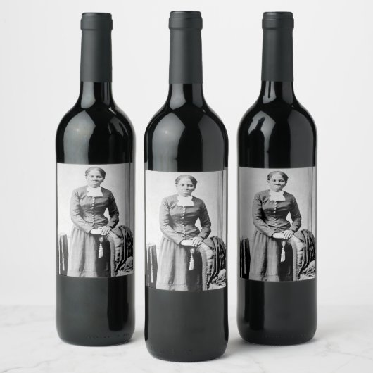 Harriet Tubman Dirigent Ondergrondse Spoorweg Wijn Etiket (Flessen)