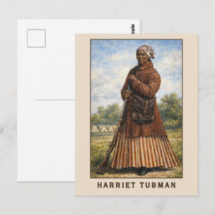 Harriet Tubman Kunst in kleur Briefkaart