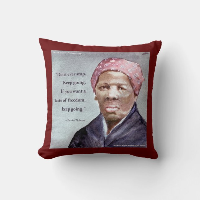 Harriet Tubman & Quote Kussen (Voorkant)