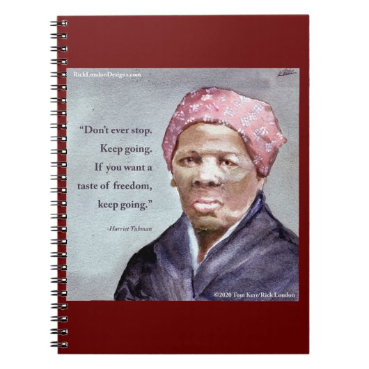 Harriet Tubman & Quote Notitieboek (Voorkant)