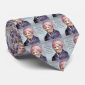 Harriet Tubman & Quote Stropdas (Opgerold)