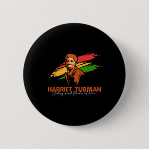 Harriet Tubman Underground Railroad Hero Black His Ronde Button 5,7 Cm