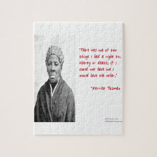 Harriet Tubman "Vrijheid Of Dood" Citaat Cadeaus Legpuzzel