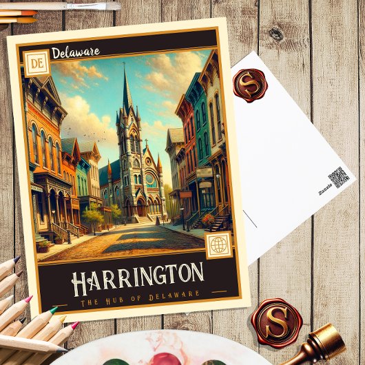 Harrington, Delaware | Carte postale ancienne