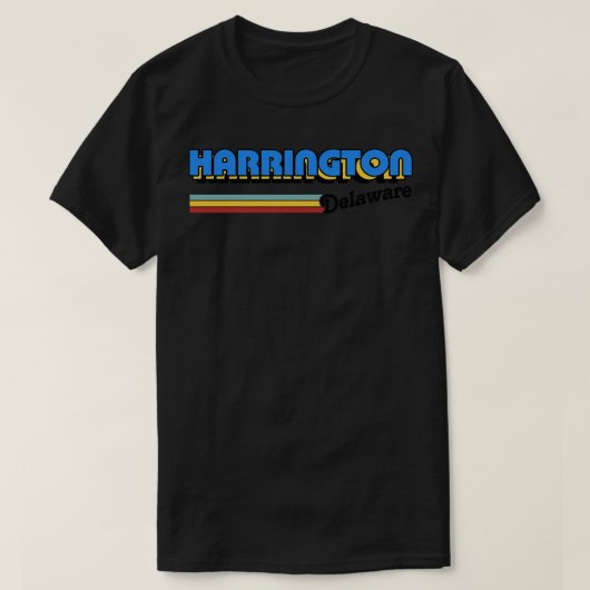 Harrington Delaware Retro Style Design T-shirt (Design voorkant)