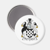 Harrington Family Crest Magneet (Voorkant / Achterkant)