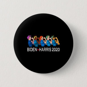Harris 2020 Rosie Riveter Verkiezingsvrouwen Steun Ronde Button 5,7 Cm