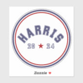 Harris 2024 Athletic Word Art Car Decal Sticker (Vel)