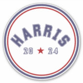 Harris 2024 Athletic Word Art Car Decal Sticker (Voorkant)