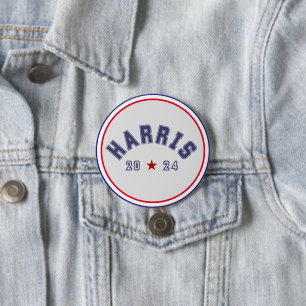 Harris 2024 Atletische woordkunst Ronde Button 7,6 Cm