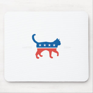 Harris 2024 Democraat Cat - Stem op Kamala W Elect Muismat