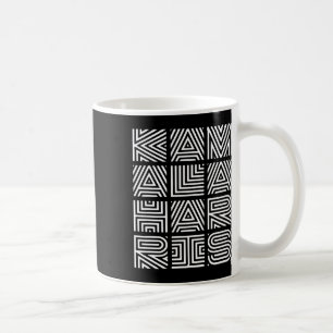 Harris 2024 Gewatteerde Geometrie Lettering Koffiemok