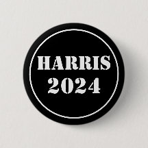 Harris 2024 Helder Blauw & Wit