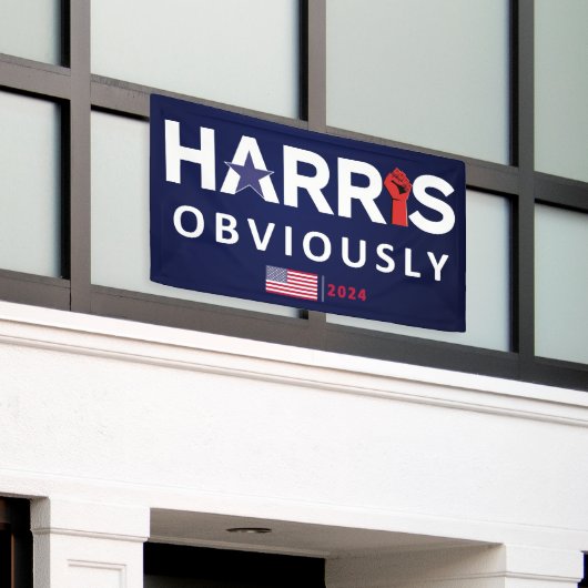 Harris 2024 - Kamala Harris Spandoek (Buitenkant Gebouw)