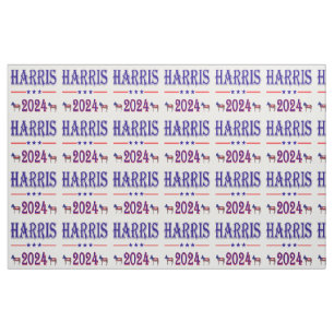 Harris 2024 Pres Democraat Ezels Vlag van de Veren Stof