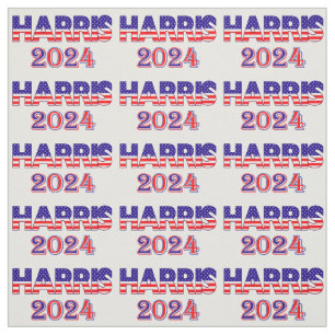Harris 2024 President Democraat VS Vlag tekst Stof