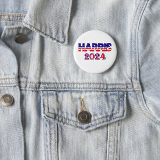 Harris 2024 President Democraat VS Vlag Tekstbadge Ronde Button 5,7 Cm