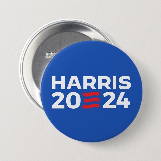 HARRIS 2024 RONDE BUTTON 7,6 CM (Voorkant /achterkant)