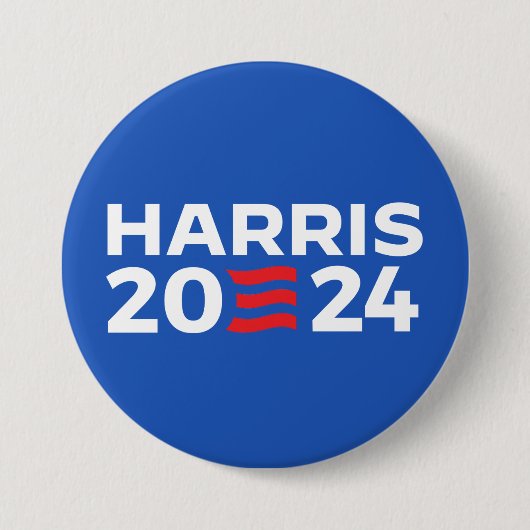 HARRIS 2024 RONDE BUTTON 7,6 CM (Voorkant)