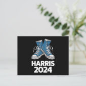 HARRIS 2024 Stem President Kamala Verkiezingssneak Briefkaart (Staand voorkant)