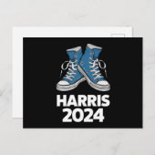 HARRIS 2024 Stem President Kamala Verkiezingssneak Briefkaart (Voorkant / Achterkant)