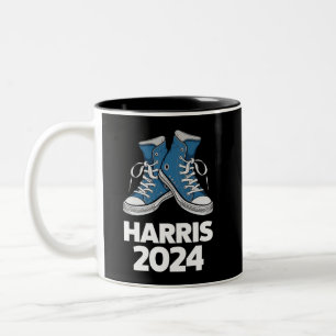 HARRIS 2024 Stem President Kamala Verkiezingssneak Tweekleurige Koffiemok