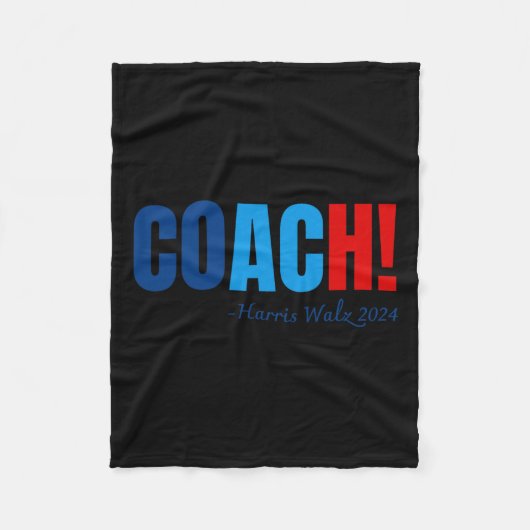 Harris 2024 Tim Wheimer Coach Fleece Deken (Voorkant)